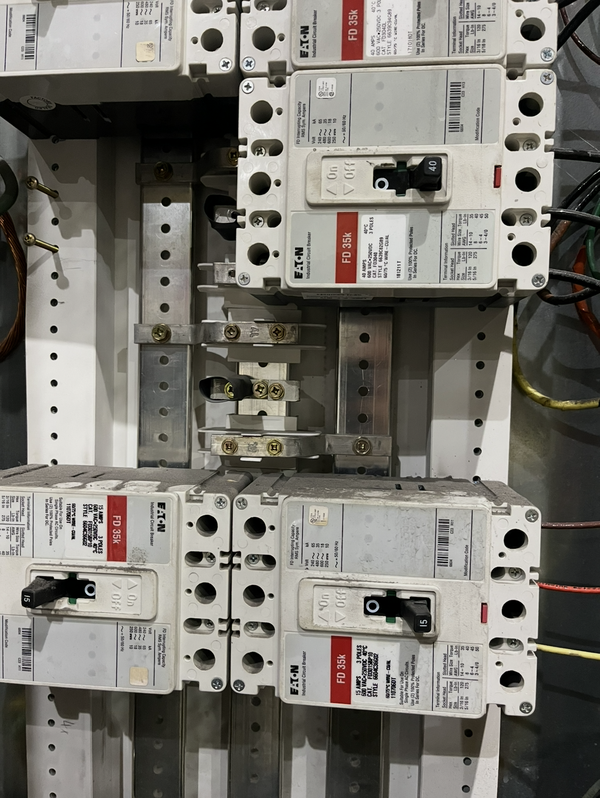 Eaton breaker gear and bus work